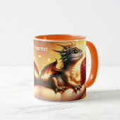 Fantasy Schattige Baby Dragon Strawberry Mok (Voorkant rechts)