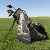 Fantasy Schattige Baby Kitty Cat Lover's gepersona Golfhanddoek (Groen)