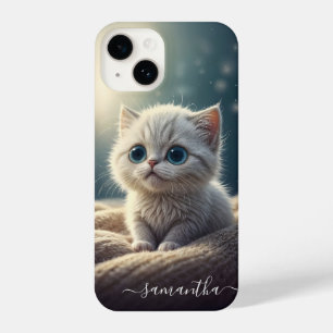Fantasy Schattige Baby Kitty Cat Lover's gepersona iPhone 14 Hoesje