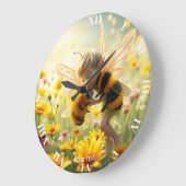 Fantasy Schattige Bee Flowers Kiss Grote Klok (Hoek)