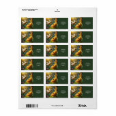Fantasy Schattige Bee Flowers Zon Etiket (Full Sheet)