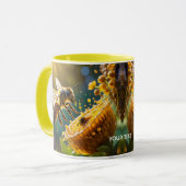 Fantasy Schattige Bee Flowers Zon Mok (Voorkant links)