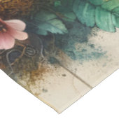 Fantasy Schattige Bee Waterverf Flowers Tafelkleed (Gekanteld)