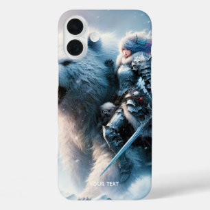 Fantasy Schattige Beer Vrouw Warrior iPhone 16 Plus Hoesje