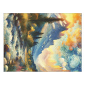 Fantasy Schattige Bergen Landschap Sunset Tafelkleed (Voorkant (Horizontaal))