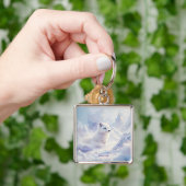 Fantasy Schattige Big Elephant Savanna Sleutelhanger (Hand)