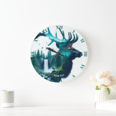 Fantasy Schattige Big Elk Landscape Grote Klok (Huis)