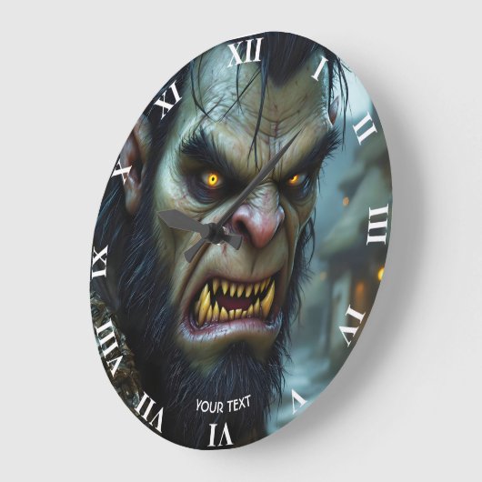 Fantasy Schattige Big Strong Warrior Grote Klok (Hoek)