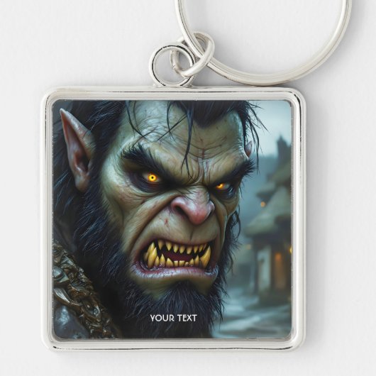 Fantasy Schattige Big Strong Warrior Sleutelhanger (Voorkant)