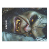 Fantasy Schattige Big Strong Warrior Tafelkleed (Voorkant (Horizontaal))