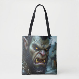 Fantasy Schattige Big Strong Warrior Tote Bag