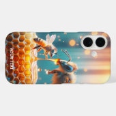 Fantasy Schattige Bijen Momma Baby Case-Mate iPhone Case (Achterkant (horizontaal))
