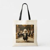 Fantasy Schattige Bird dirigeert orkest Tote Bag (Achterkant)