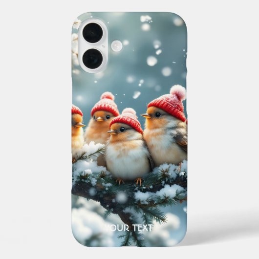 Fantasy Schattige Birds Pet Snow Case-Mate iPhone Case (Achterkant)