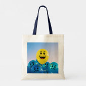 Fantasy Schattige blij en verdrietig Tote Bag (Achterkant)
