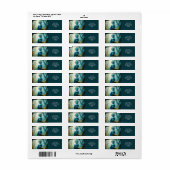 Fantasy Schattige Blue Bird Forest Etiket (Full Sheet)