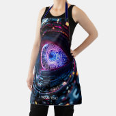 Fantasy Schattige Blue Cyber Eye Schort (Insitu)