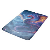 Fantasy Schattige Blue Dragon City Badmat (Gekanteld)