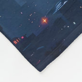 Fantasy Schattige Blue Dragon City Fleece Deken (Hoek)