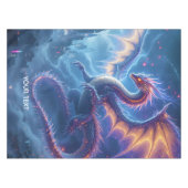 Fantasy Schattige Blue Dragon City Tafelkleed (Voorkant (Horizontaal))