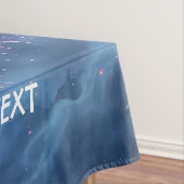 Fantasy Schattige Blue Dragon City Tafelkleed (Voorbeeld)