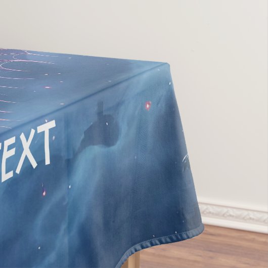 Fantasy Schattige Blue Dragon City Tafelkleed (Voorbeeld)