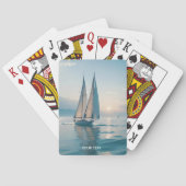 Fantasy Schattige Boat Zee Sun Pokerkaarten (Achterkant)