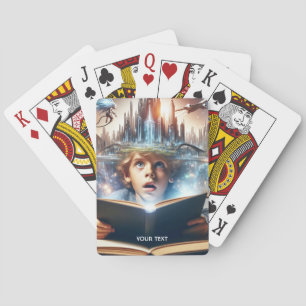 Fantasy Schattige Boy City Boek Pokerkaarten