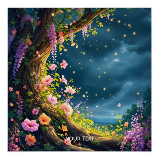 Fantasy Schattige Bright Happy Natuur Perfect Poster (Voorkant)