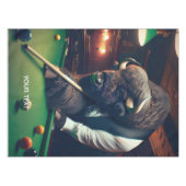 Fantasy Schattige Buffalo Spelen Snooker Tafelkleed (Voorkant (Horizontaal))