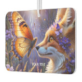 Fantasy Schattige Butterfly Fox Flowers Luchtverfrisser (Links)