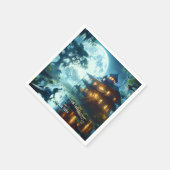 Fantasy Schattige Cabin Lake Crocodile Servet (Hoek)