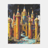 Fantasy Schattige Castle van potloden Fleece Deken (Voorkant)