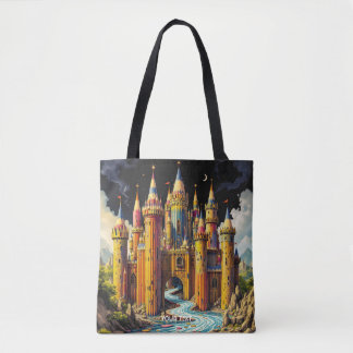 Fantasy Schattige Castle van potloden Tote Bag