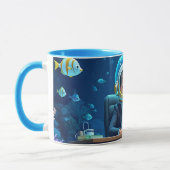 Fantasy Schattige Clerk Onderwaterhelm Mok (Links)