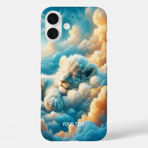 Fantasy Schattige Clouds Baby Lion iPhone 16 Plus Hoesje