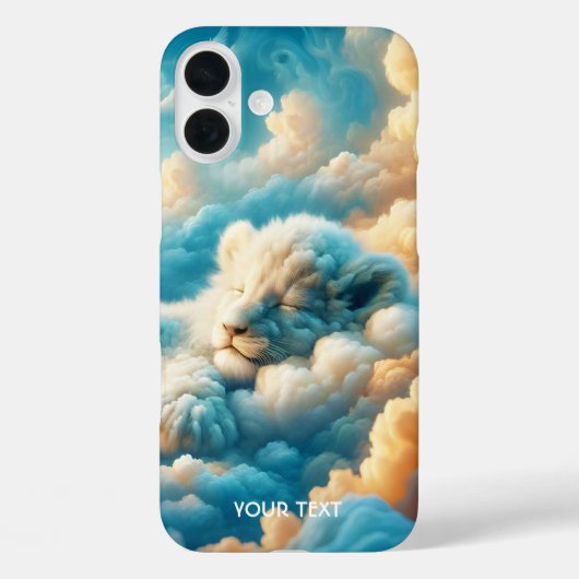 Fantasy Schattige Clouds Baby Lion Case-Mate iPhone Case (Achterkant)