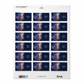 Fantasy Schattige Clouds Ship Space Etiket (Full Sheet)