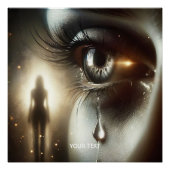Fantasy Schattige Crying Girl Eye Perfect Poster (Voorkant)