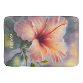 Fantasy Schattige Delicate Hibiscus Flower Badmat (Voorkant)