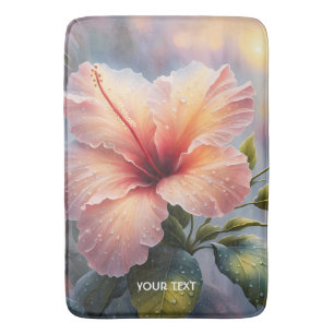 Fantasy Schattige Delicate Hibiscus Flower Badmat