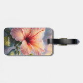 Fantasy Schattige Delicate Hibiscus Flower Bagagelabel (Achterkant horizontaal)