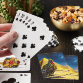 Fantasy Schattige Desert Pharaoh Turkije Pokerkaarten (Insitu)