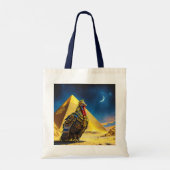 Fantasy Schattige Desert Pharaoh Turkije Tote Bag (Achterkant)