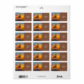 Fantasy Schattige Desert Rock Lion Etiket (Full Sheet)