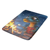Fantasy Schattige Dino Campfire Moon Badmat (Gekanteld)