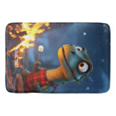 Fantasy Schattige Dino Campfire Moon Badmat (Voorkant)