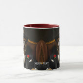 Fantasy Schattige Dog Black Suit Mok (Midden)