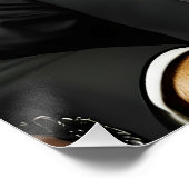 Fantasy Schattige Dog Black Suit Perfect Poster (Hoek)