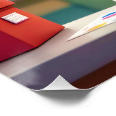 Fantasy Schattige Dog Post Letter Perfect Poster (Hoek)
